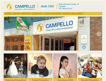 Tablet Screenshot of campellofotopro.com